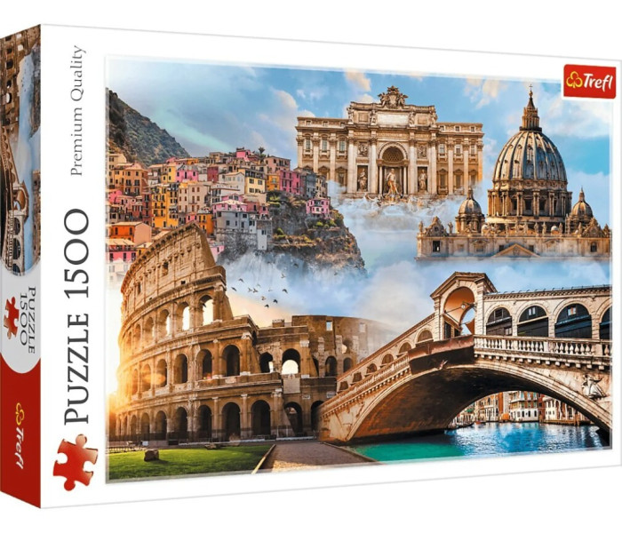 Puzzle - Trefl - Oblíbená místa: Itálie