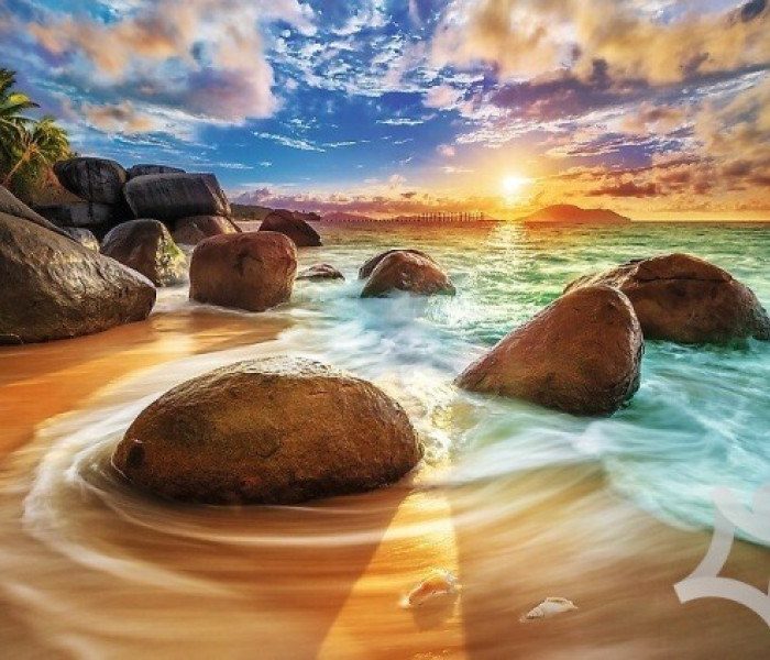 Puzzle - Trefl - Pláž Samudra, Indie