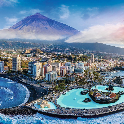 Pohled na Tenerife, Kanárské ostrovy