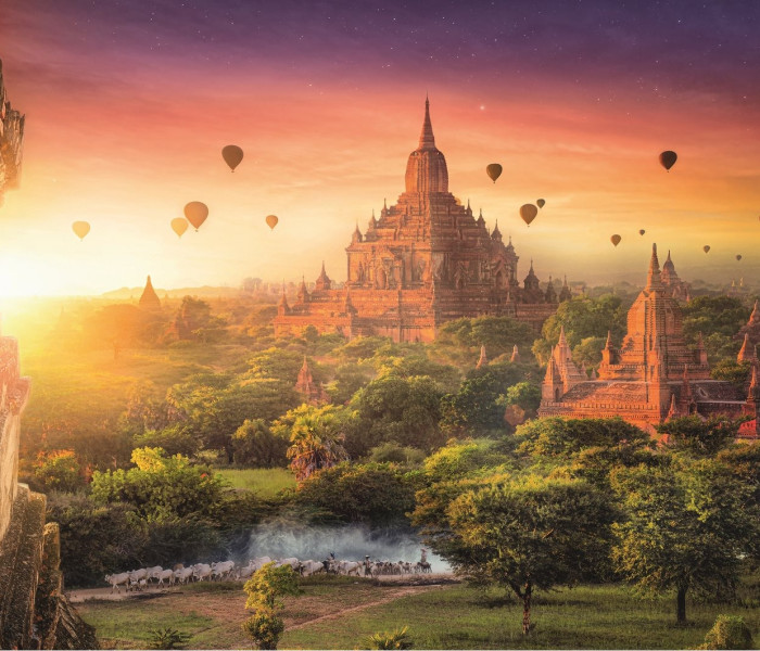 Puzzle - Trefl - Starobylý chrám v Barmě