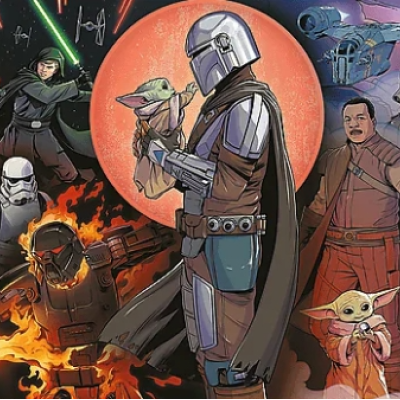 The Mandalorian:Dobrodružství - Panoramatické puzzle