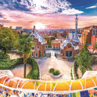 Puzzle - Trefl - Západ slunce nad Barcelonou, Španělsko