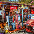 Puzzle - Bluebird - Benzínová pumpa