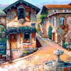 Puzzle - Bluebird - Fontána na náměstí