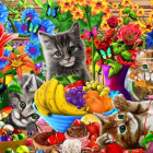 Puzzle - Bluebird - Hravá koťátka