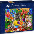 Puzzle - Bluebird - Hravá koťátka