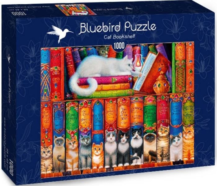 Puzzle - Bluebird - Kočičí knihovna