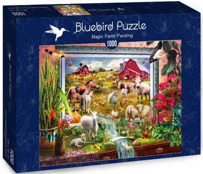 Puzzle - Bluebird - Malovaná farma
