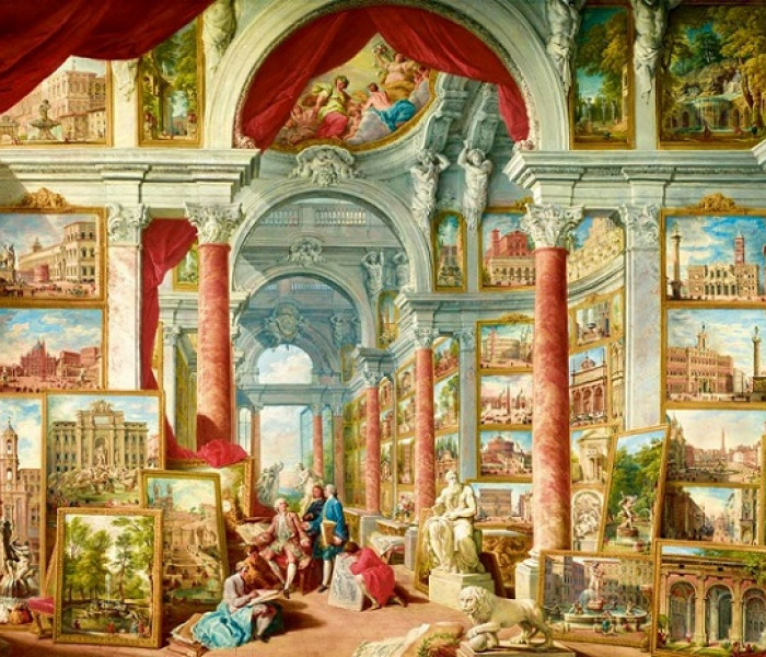 Puzzle - Bluebird - Obrazy s pohledy na moderní Řím