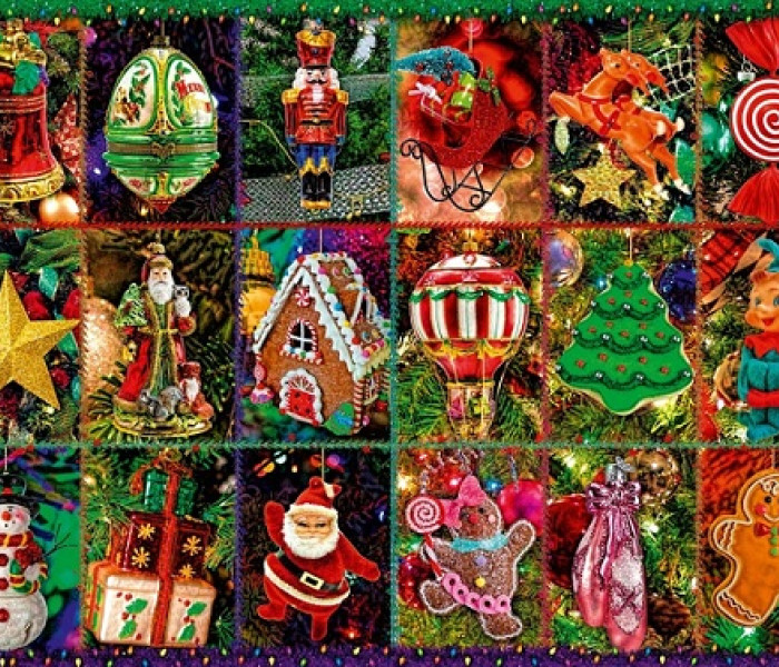 Puzzle - Bluebird - Vánoční ozdoby