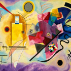 Puzzle - Bluebird - Žlutá, červená, modrá