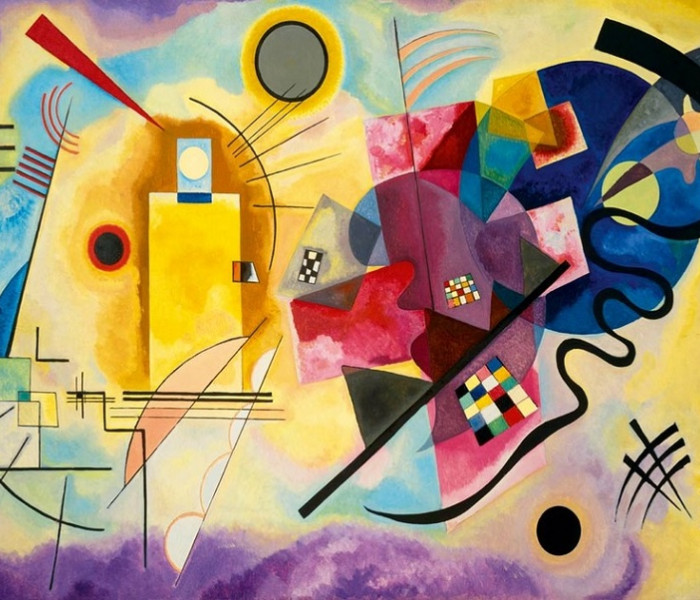 Puzzle - Bluebird - Žlutá, červená, modrá