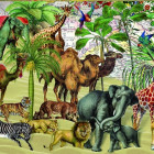 Puzzle - Bluebird - Zvířata na poušti