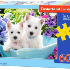 Puzzle - Castorland - Bílá štěňátka