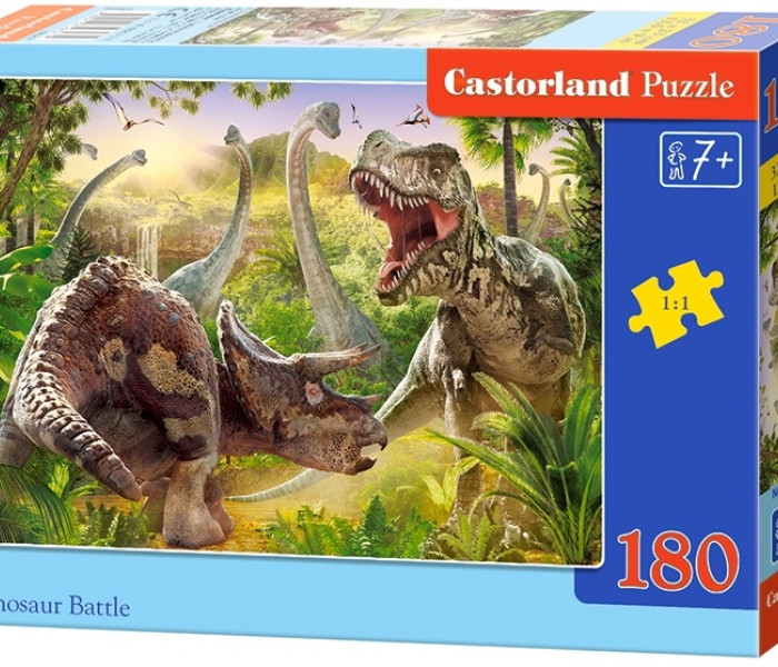 Puzzle - Castorland - Dinosauří boj