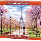 Puzzle - Castorland - Romantická procházka v Paříži