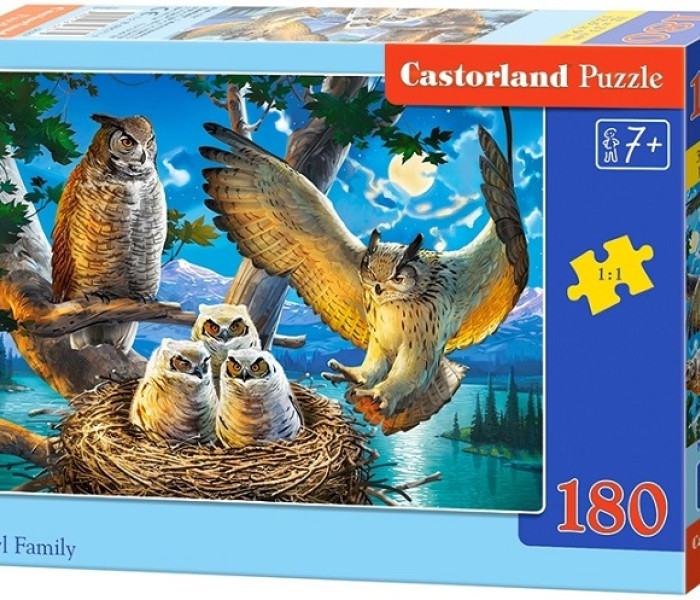 Puzzle - Castorland - Soví rodina