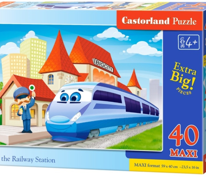 Puzzle - Castorland - Vláček na nádraží - Maxi