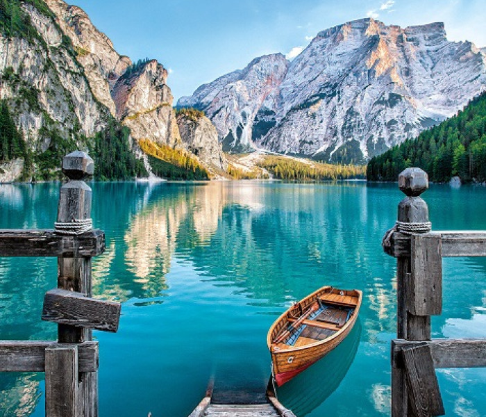 Puzzle - Clementoni - Jezero Braies