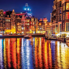 Puzzle - Clementoni - Světla Amsterdamu