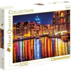 Puzzle - Clementoni - Světla Amsterdamu