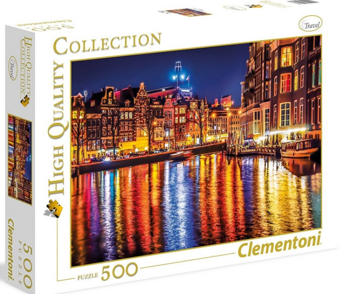 Puzzle - Clementoni - Světla Amsterdamu