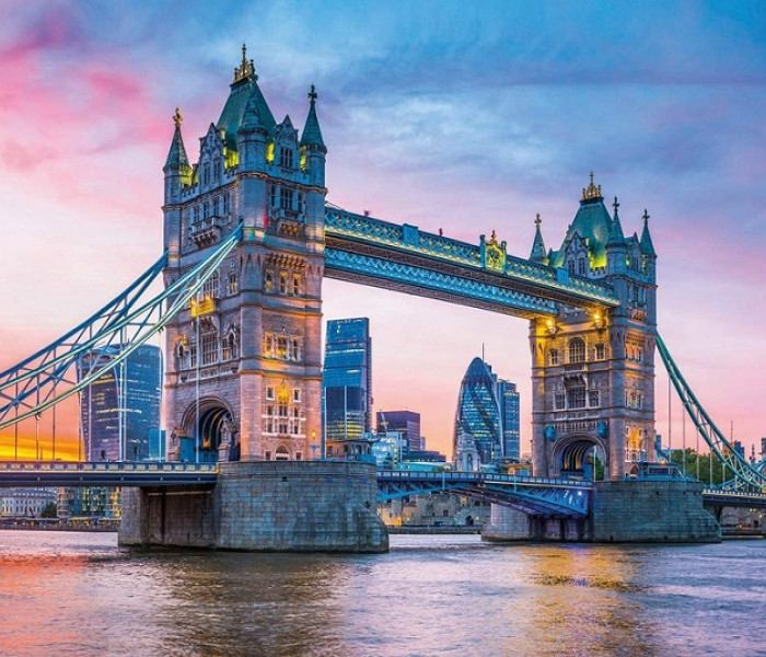 Puzzle - Clementoni - Tower Bridge během západu slunce