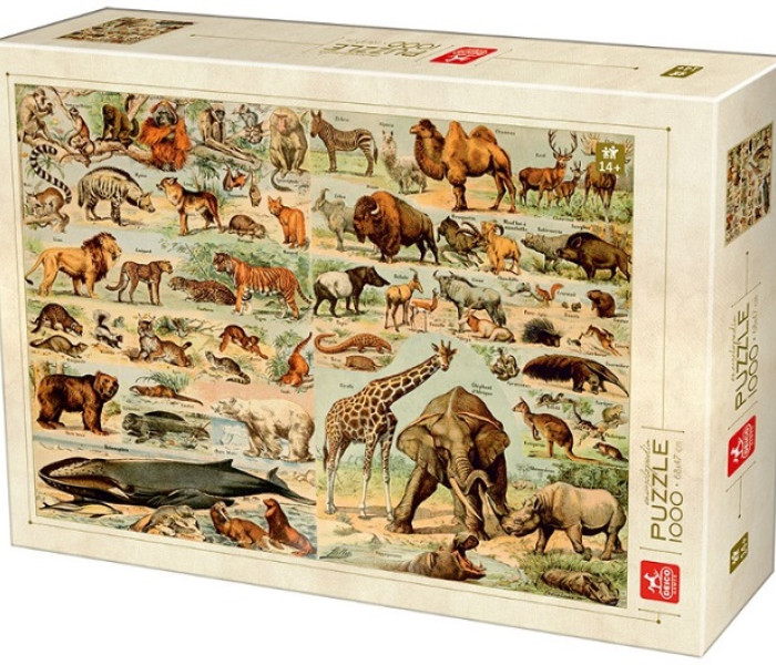 Puzzle - D-toys - Puzzle Encyklopedie zvířat