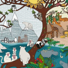 Puzzle - D-toys - Puzzle Léto a zima