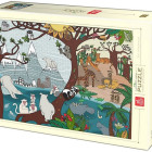 Puzzle - D-toys - Puzzle Léto a zima