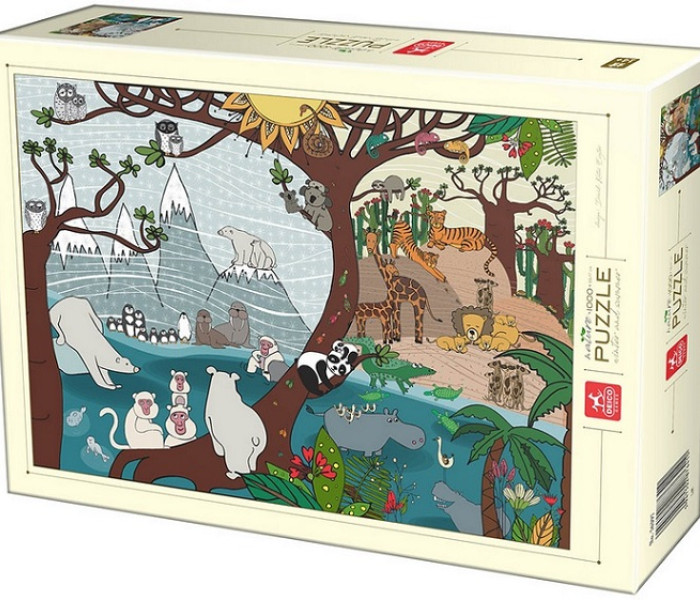 Puzzle - D-toys - Puzzle Léto a zima