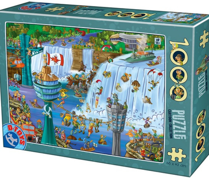 Puzzle - D-toys - Puzzle Niagarské vodopády