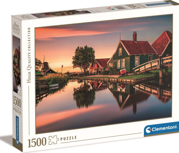 Puzzle - Clementoni - Vesnice Zaanse Schans