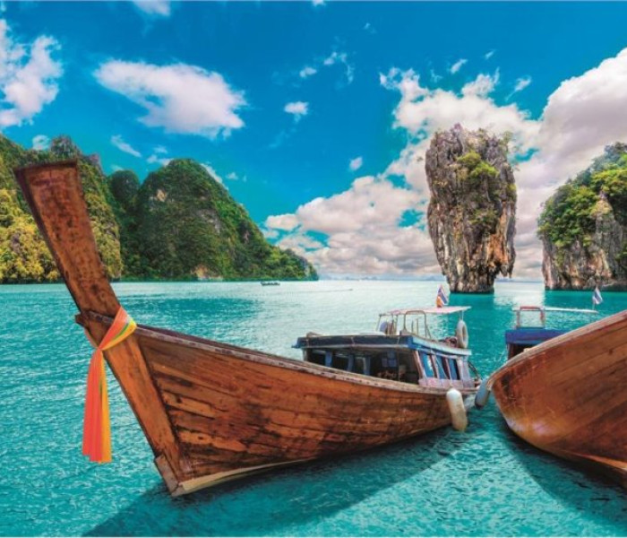 Puzzle - Clementoni - Zátoka na ostrově Phuket - Panoramatické puzzle