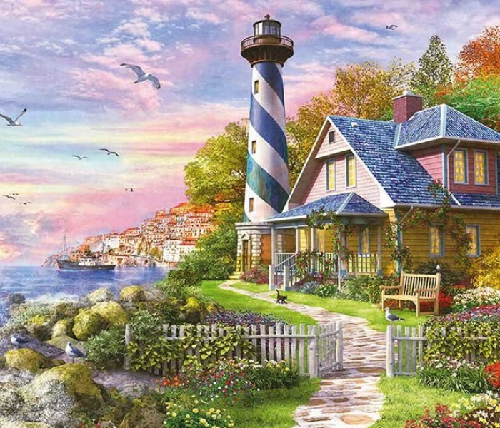 Puzzle - Educa - Maják ve skalní zátoce Rock Bay