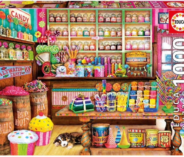 Puzzle - Educa - Obchod se sladkostmi