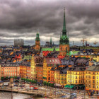 Puzzle - Educa - Pohled na Stockholm, Švédsko