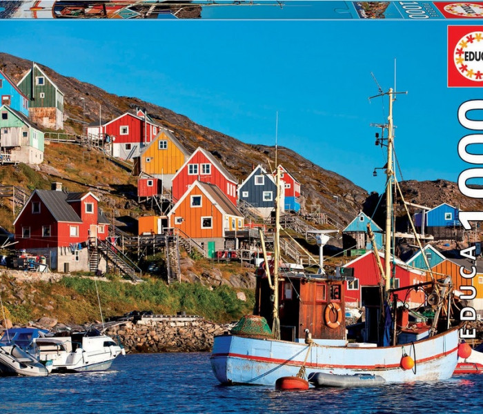 Puzzle - Educa - Severské domky