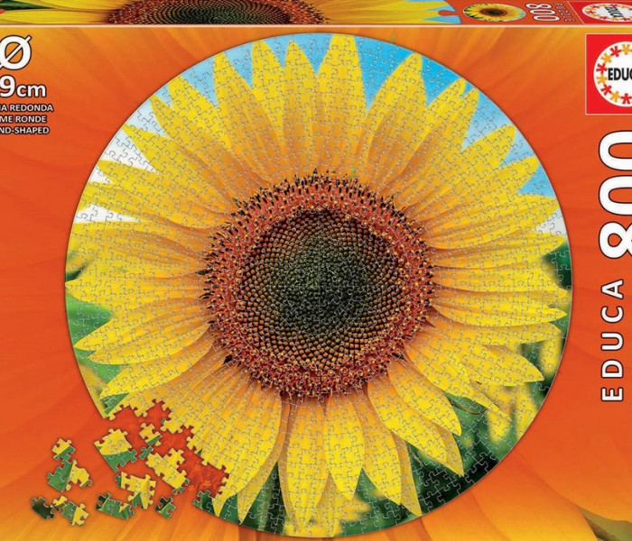 Puzzle - Educa - Slunečnice - Kulaté Puzzle