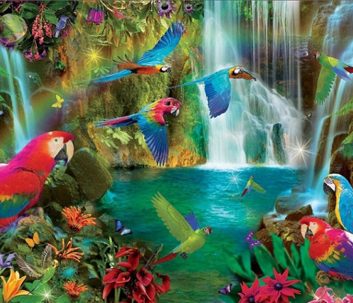 Puzzle - Educa - Tropičtí papoušci