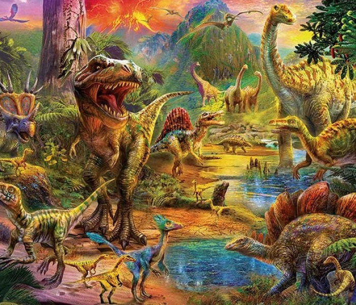Puzzle - Educa - Území dinosaurů
