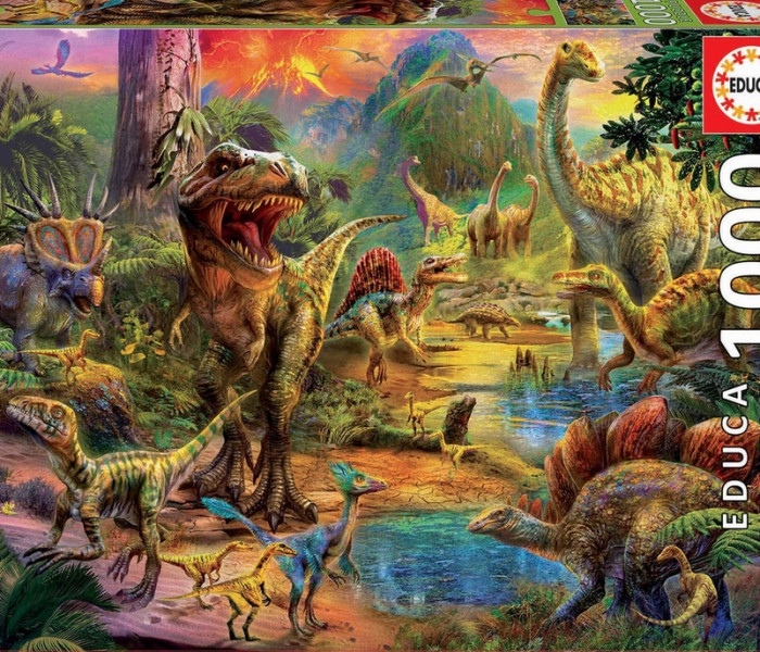Puzzle - Educa - Území dinosaurů