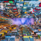 Puzzle - Enjoy - Hongkong - barevný dům