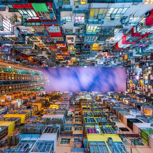 Hongkong - barevný dům