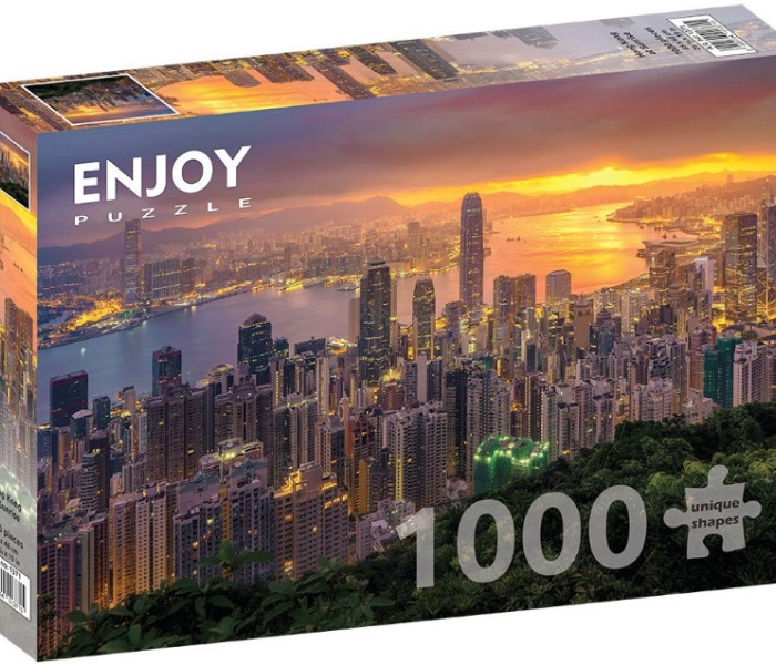 Puzzle - Enjoy - Hongkong při západu slunce