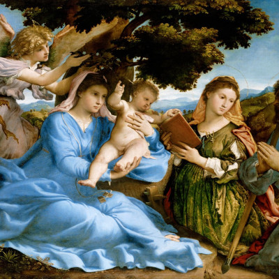 Madona se svatou Kateřinou a Tomášem