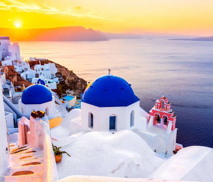 Puzzle - Enjoy - Východ slunce nad Santorini