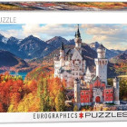 Puzzle - Eurographics - Pohled na Neuschwanstein - Panoramatické puzzle