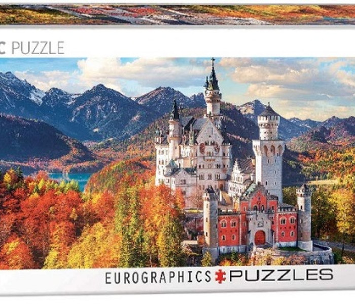 Puzzle - Eurographics - Pohled na Neuschwanstein - Panoramatické puzzle