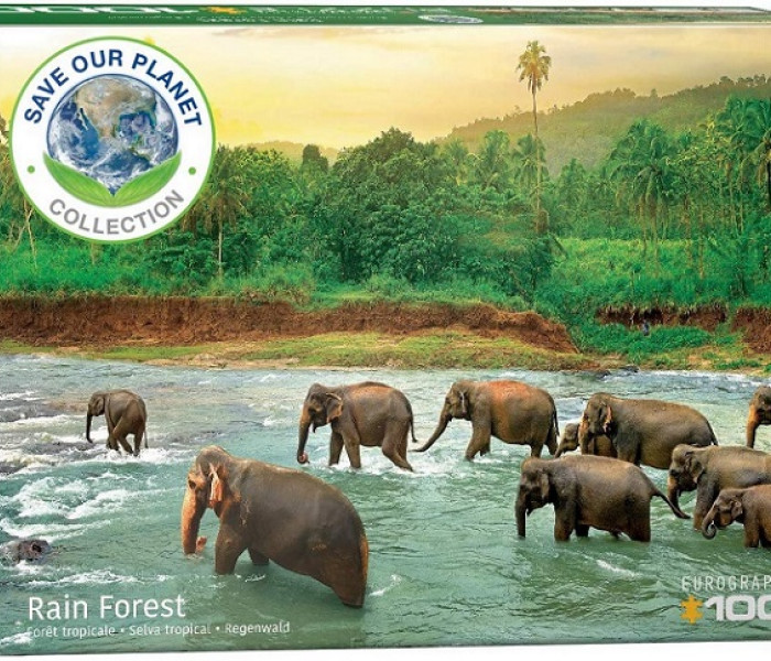 Puzzle - Eurographics - Sloni v řece